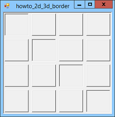 2D and 3D borders