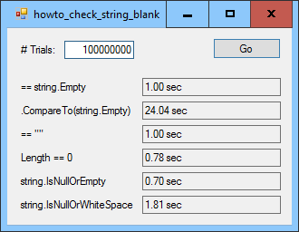[Efficiently see if a string is blank in C#]
