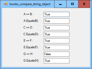 [Understand string equality testing in C#]
