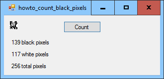 [Count pixels of different colors in C#]