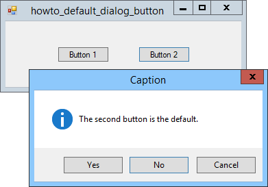 [Set the MessageBox default button in C#]