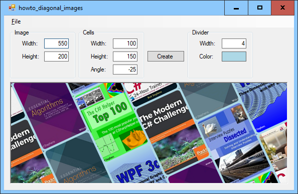 [Make a Pinterest-style diagonal picture montage in C#]