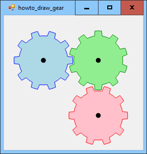 [Draw gears in C#]