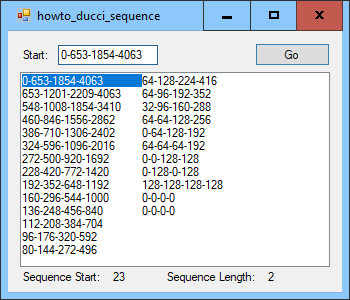 [Find a Ducci sequence in C#]