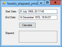 [Find elapsed time in years, months, days, hours, minutes, and seconds in C#]