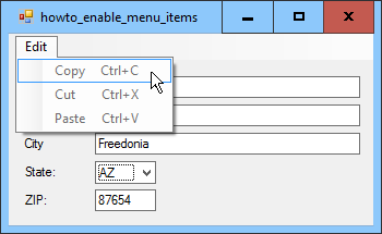 [Use ActiveControl to enabled and disable menu items in C#]