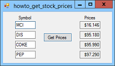 [Get stock prices from the internet in C#]