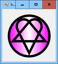[Draw an improved heartagram in C#]