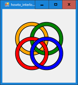 [Draw interlocked circles in C#]