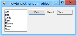 [Select random objects from an array in C#]