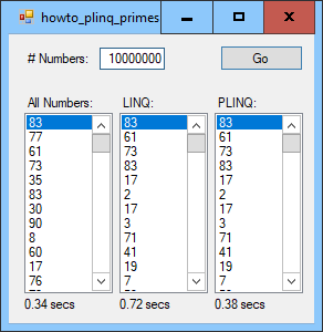 [Use PLINQ to select prime numbers from an array in C#]