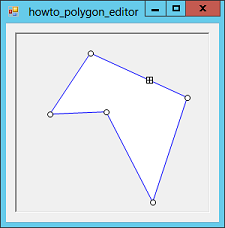 draw polygons, move them, and add points to them