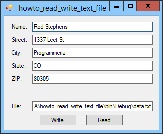 [Read and write text in text files in C#]