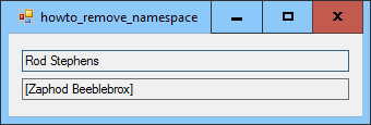 [Create a class outside of any namespace statement in C#]