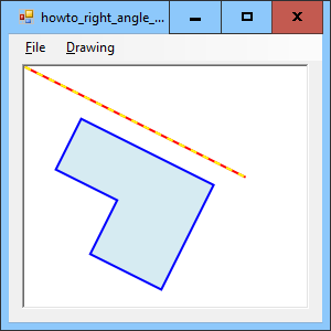 [Let the user draw rotated polygons with right angles in C#]