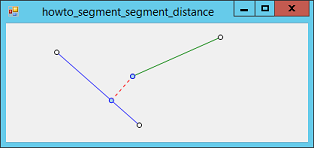 closest points between two line segments