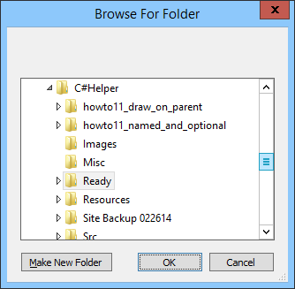 [Let the user select a folder in C#]