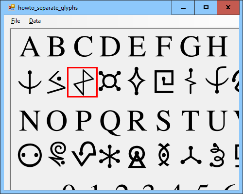 [Separate glyphs in an image in C#, Part 1]