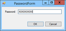 [Display a simple password dialog before a program starts in C#]