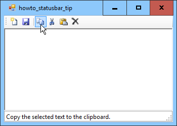 [Display tips in a status bar instead of a tooltip in C#]