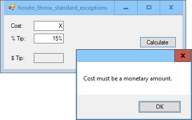 [Throw a standard exception in C#]