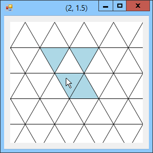 [Draw a triangular grid in C#]