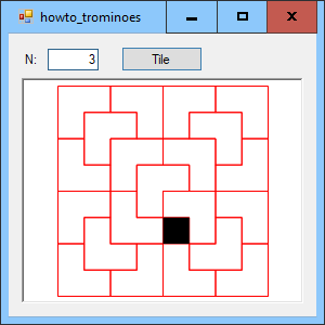[Tile a board with trominoes in C#]