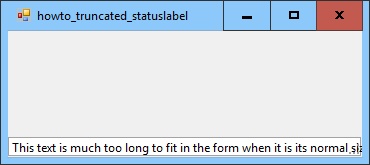 [Make a StatusLabel display its text even if it doesn't fit in C#]