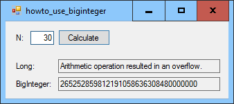 [Use the BigInteger structure in C#]