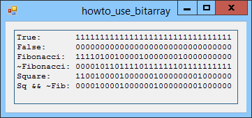 [Use the BitArray class in C#]