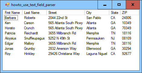 [Use a TextFieldParser to read delimited data in C#]