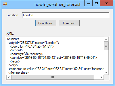 [Get weather forecast data in C#]