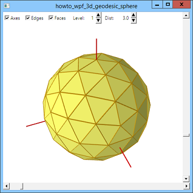 [Build a geodesic sphere with WPF and C#]