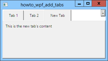 [Add tabs to a WPF TabControl at runtime in C#]