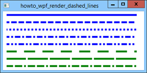 [Render dashed lines in a WPF program using C#]