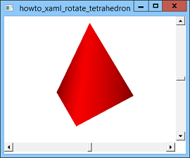rotate a tetrahedron