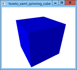 continuously spinning 3D cube