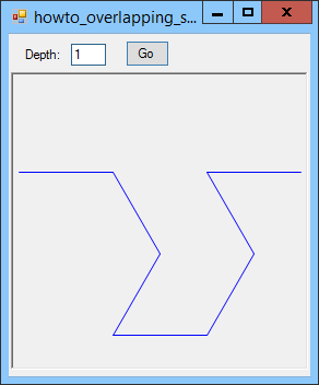 [Draw a recursive overlapping snowflake fractal in C#]