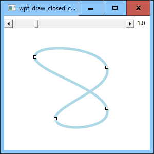 [Draw a smooth closed curve in WPF and C#]